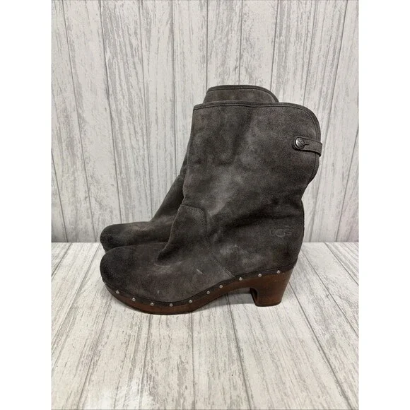Womens Size 9 Ugg Australia Lynnea Suede Boots Gray - Picture 4 of 7